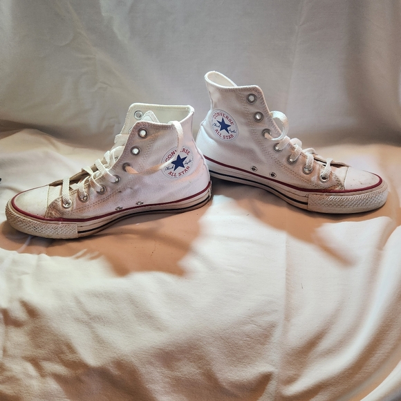 White Converse high tops - Picture 1 of 10